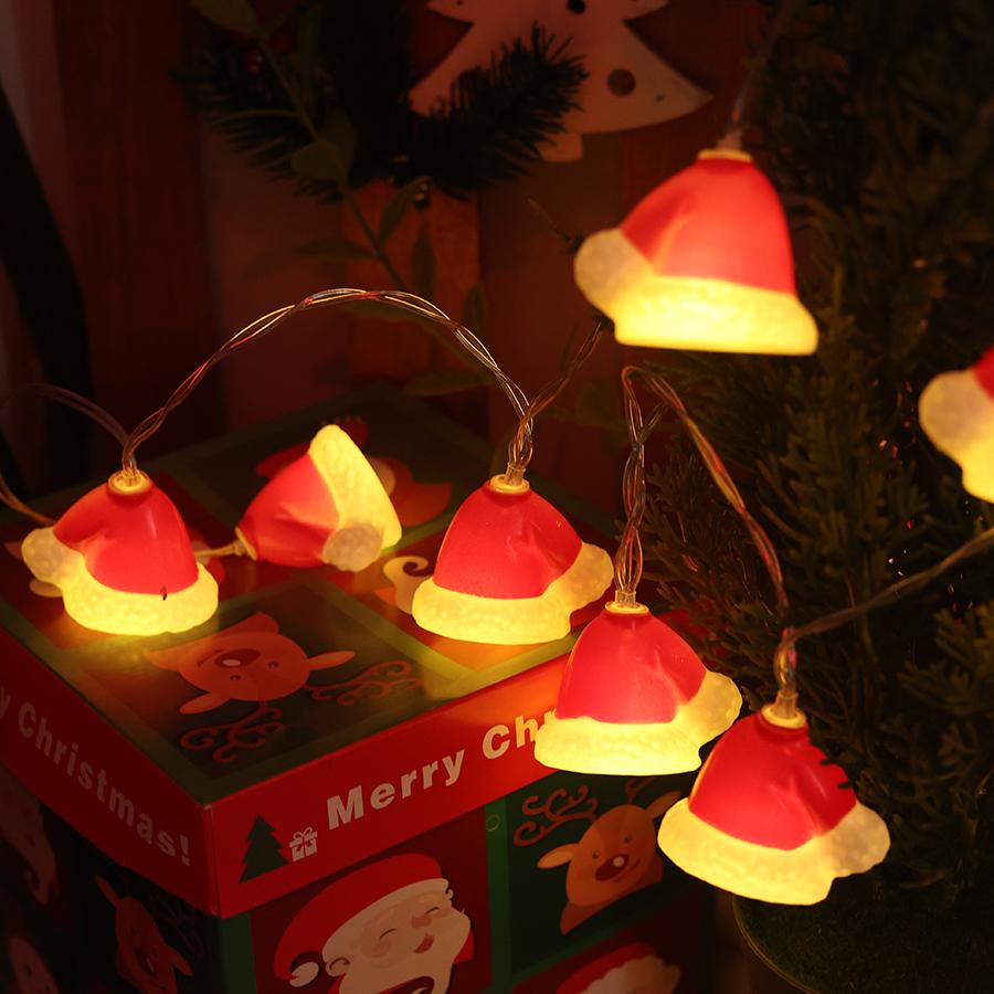 LED Christmas Decorations, Christmas Hats, Festive Atmosphere, Christmas Tree Decorations, Colorful Lights, String Lights