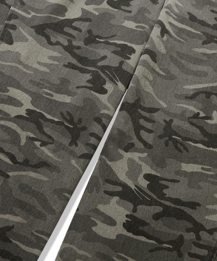 TRILLION Camo Wide Curved Cotton Pants_Light Khaki