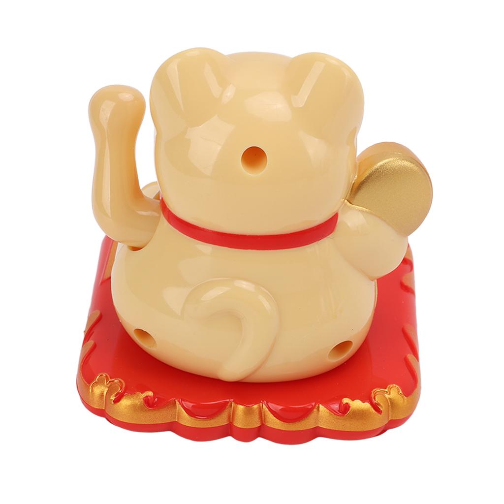 Cat Solar Powered   Size Bring in Wealth and Treasure Cute Smile   Maneki Neko for Car Bedroom