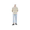 UNIQLO SS23 U Series Oversized Striped Short Sleeve T-Shirt Men tops Cream 457714-40