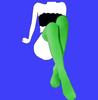 Glow In The Dark Stockings Women's Sexy Fluo Self-Adhering Over-The-Knee Socks