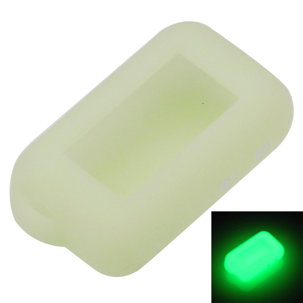 Jingyuqin Funda de silicona suave para Star line E60 E90 E61 Control remoto de coche bidireccional Alarma bidireccional Llavero LCD Auto fob Protector de cubierta de soporte de goma