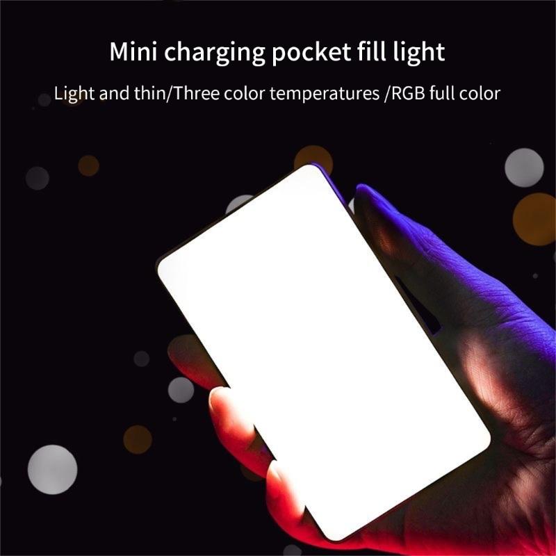 USB Power Rechargeable Light Flexible Multi Directional Head Portable Design Emitting Gentle Illumination for Photography and Video Recording