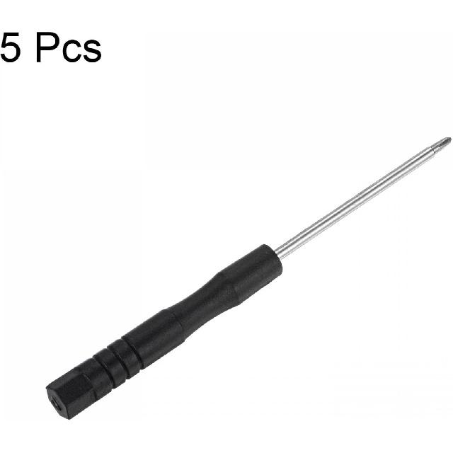 Uxcell Mini Phillips Screwdriver, 1.5mm Cross Head for Watch Eyeglasses Metal Buckle Electronics Repair, 5 Pcs