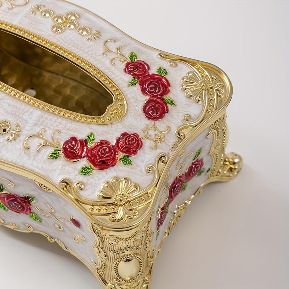 Europäischer und amerikanischer Stil Wohnzimmer Haushalt Taschentuchbox leichter Luxus Stil Toilettenpapier Aufbewahrungsbox kreative Ornamente