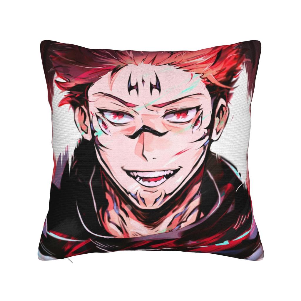 Jujutsus Kaisens Yuuji Itadori Square Pillow Covers Bed Car Anime Japan Manga Cushion Cover Cute Decorative Pillow Cover 40*40