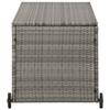 VidaXL Boîte de Rangement de Jardin Coffre de Coussin Oreillers Banc de Rangement Coffre de Stockage Extérieur Gris Clair 310090