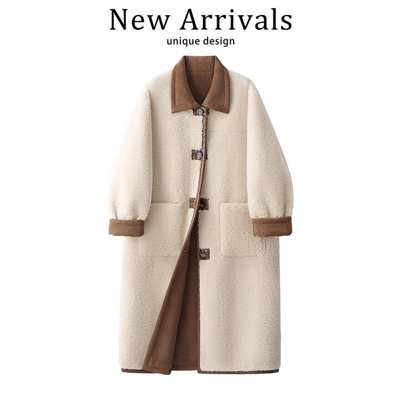 

Women s Color-block Lapel Oversize Winter Coat XL