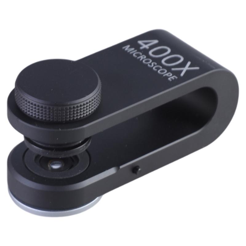 Mini Microscope 400x for Smartphone Camera Lighted Portable LED Lens Digital Microscope Camera Magnifier