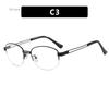 New Oval Half Frame Anti Blue Light Glasses Women Men Blue Light Blocking Eyewear Reading Computer Optical Spectacle Eyeglasses