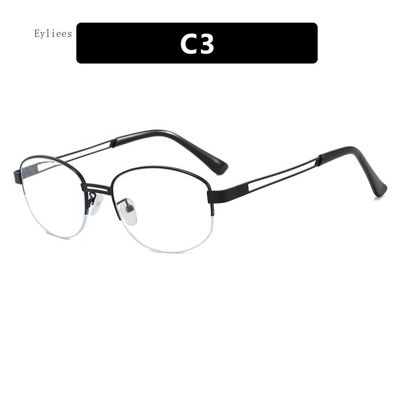 Новые овальные очки с полуободковой оправой, блокирующие синий свет, женские мужские, блокирующие синий свет, для чтения, для работы за компьютером, оптические очки, очки