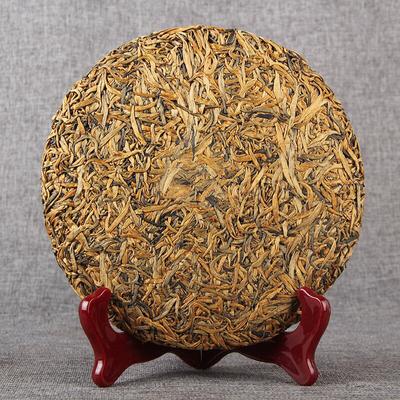 2022 Dian Hong Black Tea Honey Fragrant Golden Bud Dianhong Black Tea 357g