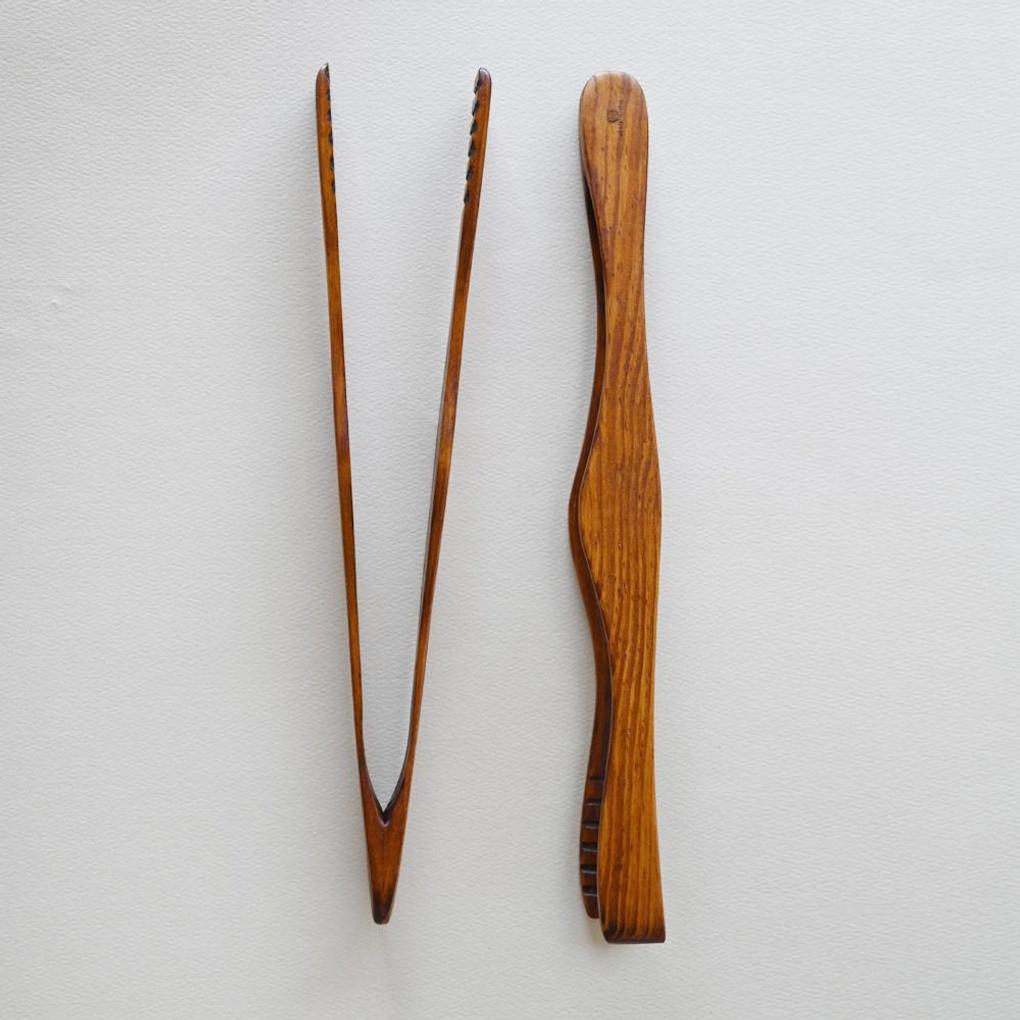 Romwood Rosewood Wooden Long Tongs 33.5cm