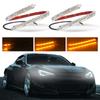 2PCS  LED DRL Car Flowing Light Flexible Waterproof Strip Auto Headlights for Car Driving Light 12V