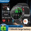 New Outdoor Smart Watch 1.7 ” 1100mAh Large Battery IP68 Waterproof LED Flashlight Bluetooth Call Sports Men Fitness Bracel