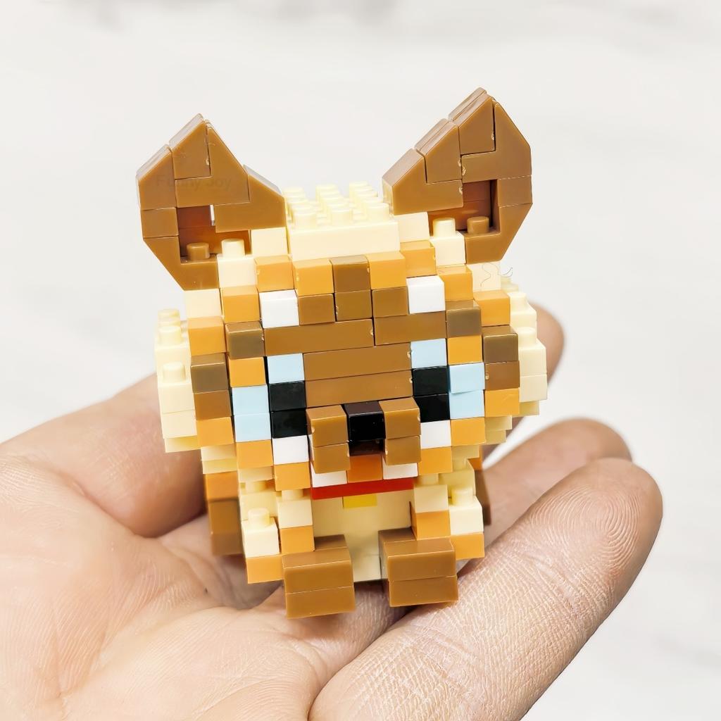 18 Styles husky Pet Cats Dog Building Block Cartoon Cute Doll Puzzle Assembly Children's Toy DIY Boys Girls Birthday Gifts