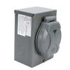 50A Generator Power Inlet Box 12500W 125/250V Weatherproof NEMA 3R Generators Plug for Outdoor Use