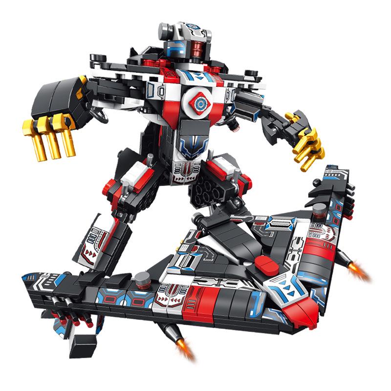 Panlos 8-in-1 Mech Transformation Robot Building Kit for Kids 29.4 x 17 x 10.1 cm