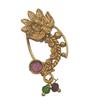 RSINC Moti Styled with Beads Wonderful Marathi Jewellery Nath/Nose Ring  (Press On Nath) Size- 3 Cm |D1