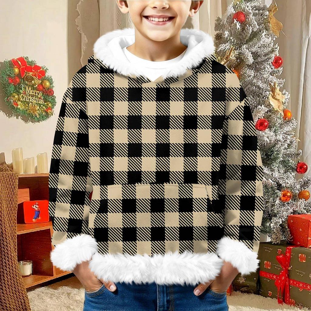 Children's Sweatshirt Girls Boys Long Sleeve Lightweight Casual Hoodie Loose Comfortable Sweatshirt