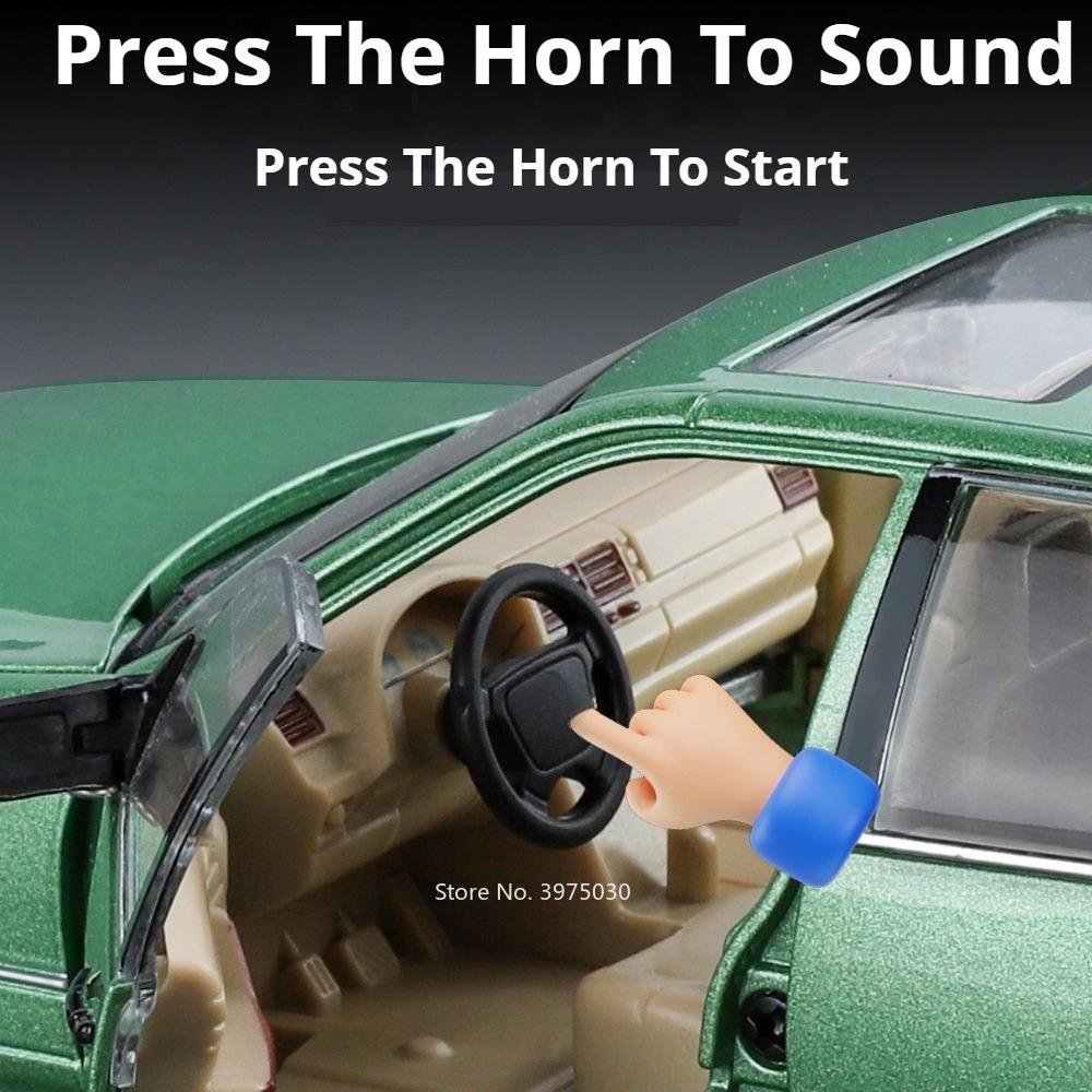 1/24 Benz W140 320SEL Toy Car Models Alloy Diecast with Sound and Light Rear Wheel Pull Back Function Vehicles Models Collect Gifts