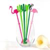 6Pcs Summer Plastic Hawaiian Disposable Mixing Sticks Coffee Stirrer Swizzle Sticks Cocktail Tool