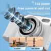 HD Retro CCD Digital Camera, Front and Rear Dual Camera Selfie, Mini Mirrorless Style, Compact for Students & Beginners, Pocket Cam