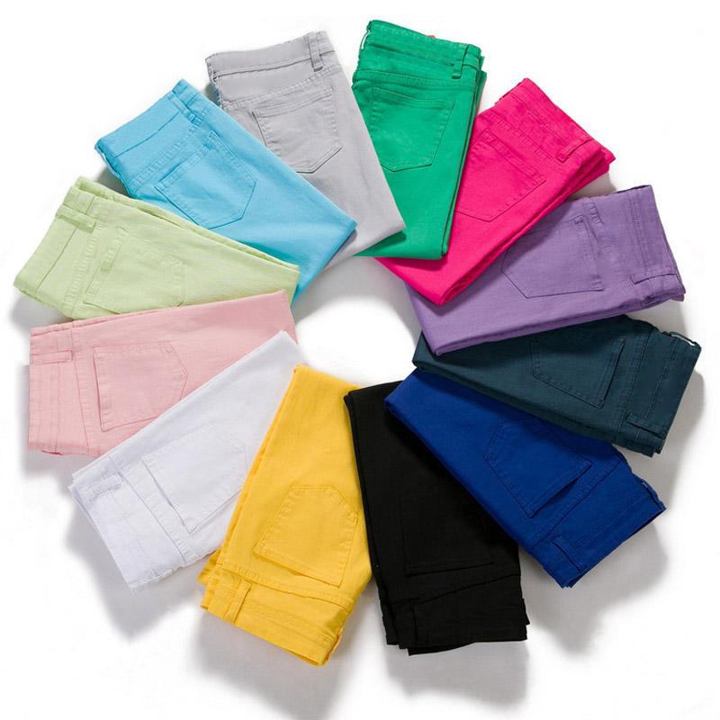 Women Ladies Pencil Pants Summer Pockets Button Skinny Calf Length Pants Casual Stretch 3/4 Trousers Plus Size Female Capris