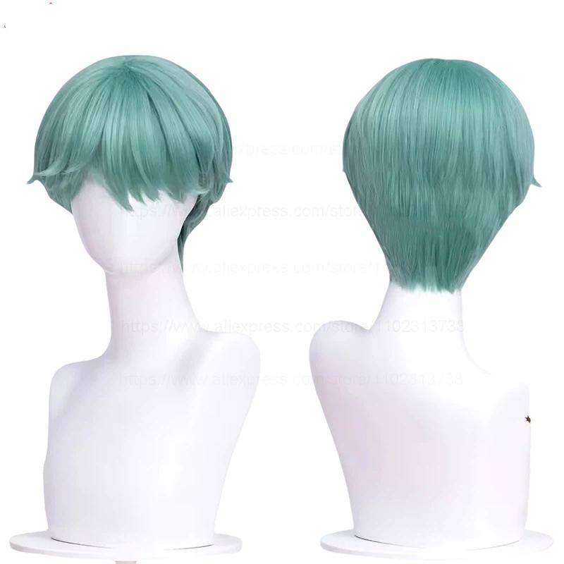 Saja Boys Jinu Baby Abby Perucă Cosplay Romantism Misterios Păr Sintetic Rezistent la Căldură Peruci Anime +Bonetă Perucă One Size blue