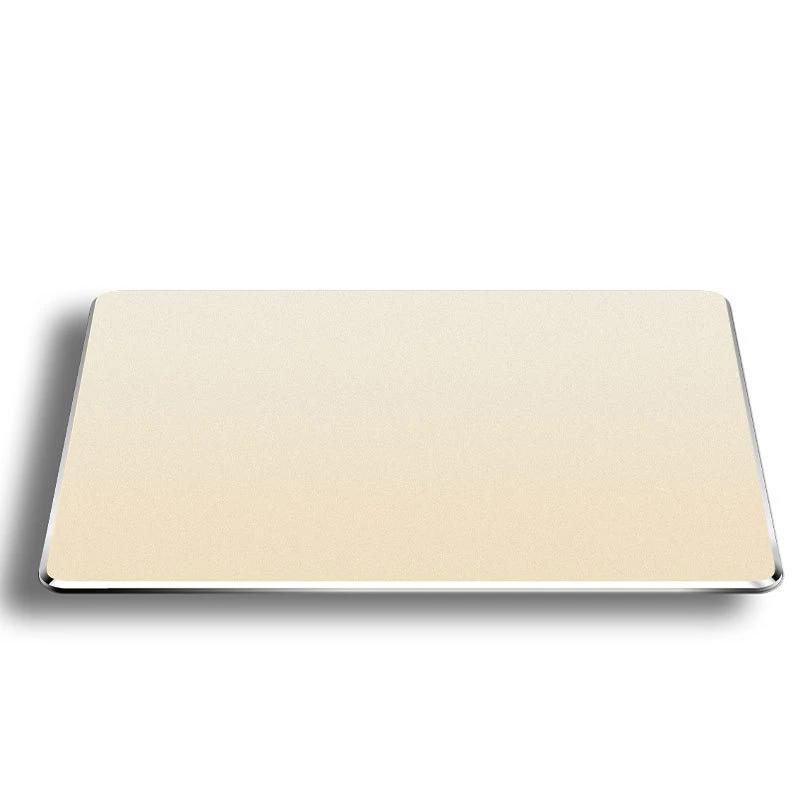 

Aluminum Metal Mouse Pad Mat Hard Smooth Matte Thin Non-Slip Waterproof Fast and Accurate Control Mousepad for Office Home 220X180 золотий