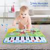 60x39cm Musical Piano Mat for Kids Toddlers Floor Keyboard Dance Mat with 8 Animal Sounds Baby Mat Educational Toys