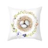 Spring Home Decor Cushion Cover Happy Easter Eggs Rabbit Decorative Pillow Covers Flowers Bunny Printed Throw Pillowcase 45x45cm