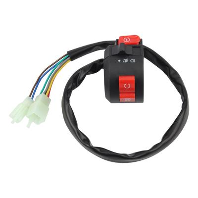 Motorcycle 3-Function Switches Kill Start Light Buttons for ATV Pit Bike Buggy Go Kart 50cc-250cc Handlebar Controller Switch
