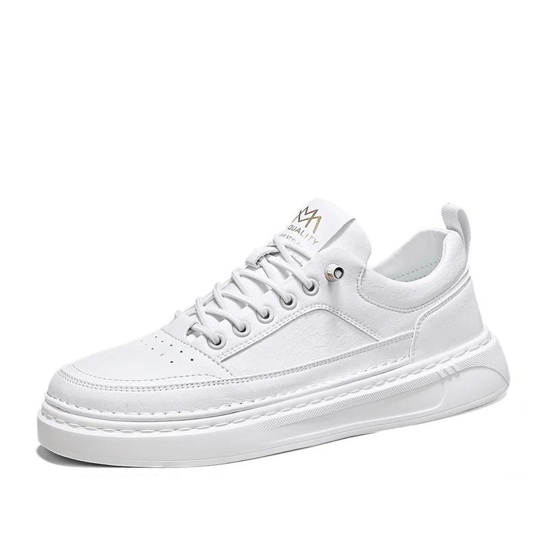 British Style Men Casual Leather Flat Shoes Soft Leather Breathable Teen Antiskid Versatile Shoes Lace-up Student Sneaker Shoes