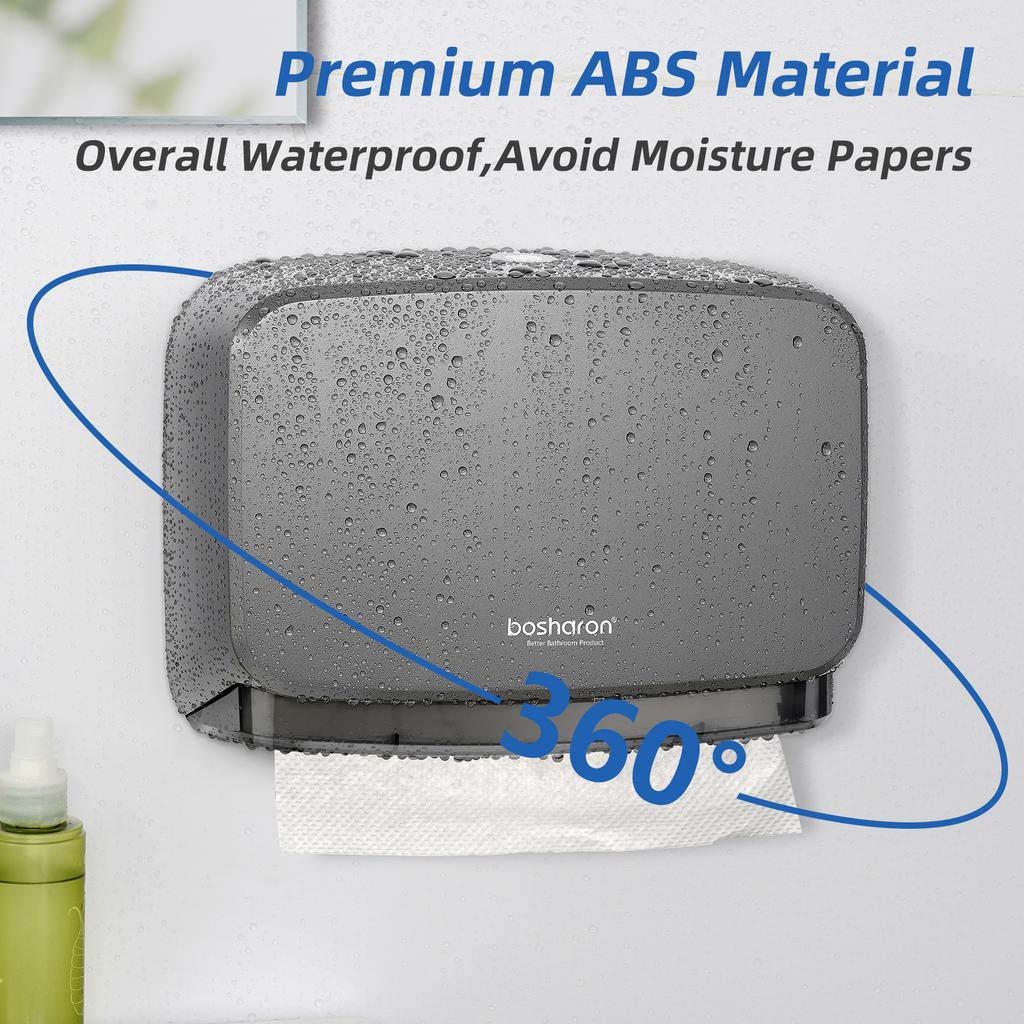 Most Selling Product Bathroom Luxury Wall Mount Waterproof Square Abs Plastic Toilet Tissue Box Holder Paper Towel Dispensers