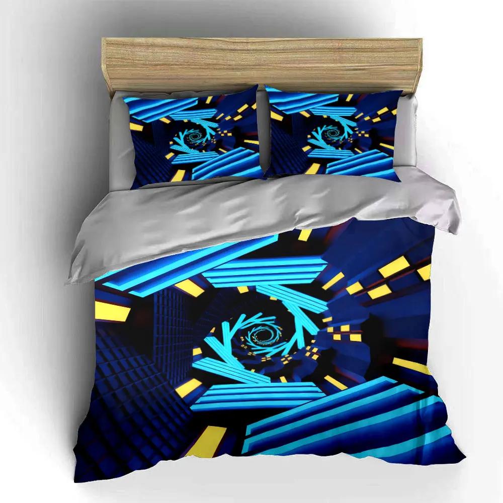 "Futuristic Decor Set for Room" Soft Comfortable Duvet Cover Bedding Set Included 1*Duvet Cover & 2*Pillowcases gift