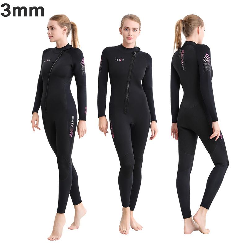 

3мм/5мм Неопреновый Гидрокостюм CR Гиперэластичный Дайвинг-костюм Костюм для Подводной Охоты Купальный Костюм Мужской Женский Полный Зимний Термо-костюм для Подводного Плавания XS（old）