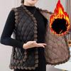 Chaleco de Forro Polar Otoño Invierno Moda Cálido Nuevo Chaleco Chaqueta Chaleco para Personas de Mediana Edad y Mayores