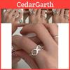 Bague Tendance Minimaliste Coréenne Réglable en Cuivre Pour Femmes Avec un Design Géométrique Unique