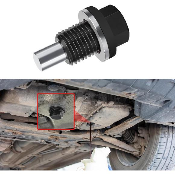M14×1.5 Magnetic Oil Drain Plug, Transmission Oil Plug, Oil Pan Sump Drain Nut Bolt Screw Repair Kit, Car Magnetic Oil Drain Plug Removal Tool for