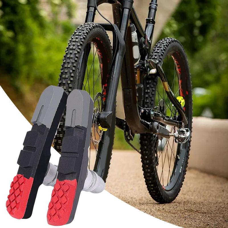 Brake Pads Bike Cycling No Skid Brake Blocks Pads Stable And Powerful Braking Replacement For Enthusiasts Mountain Bicycles