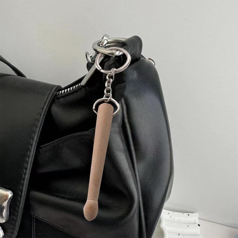 Portable Small Drumstick Keychains Charm Pendant Fashion Accessory For Drummers And Music Fan Parties Decoration