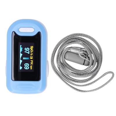 OLED Fingertip Pulse Oximeter Household Blood Oxygen Saturation Monitor with Lanyard
