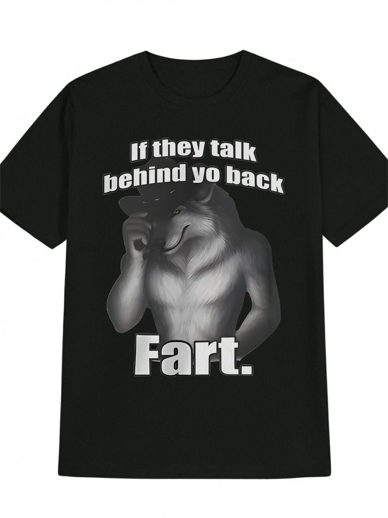 Funny Men Short Sleeve Graphic Fashion Vintage Print Summer Black Tshirt Collection Essential Y2K Anime Inappropriate Horror