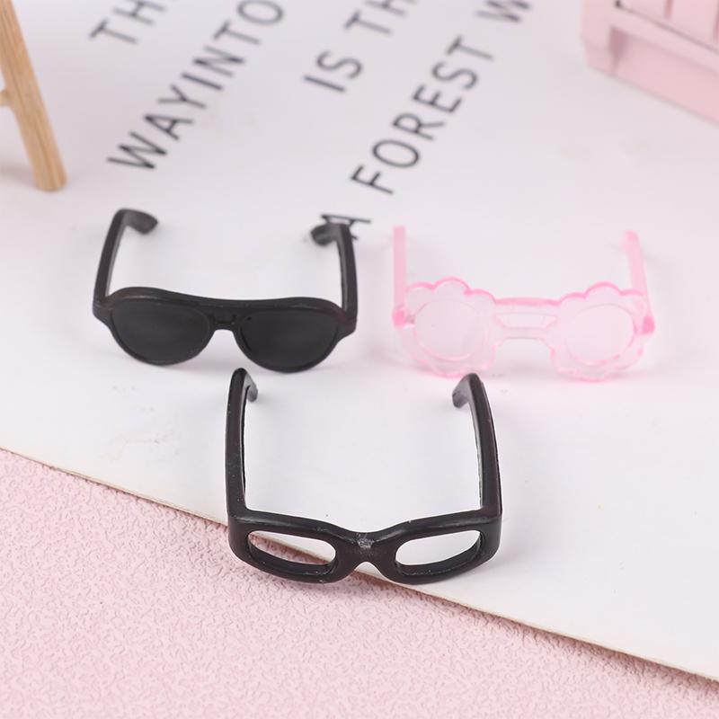 20 szt. Mini Plastikowe Okulary Okrągłe Oprawki Okulary Dla Lalek High Dzieci Zabawka Mini Okulary Losowe Akcesoria Dla Lalek