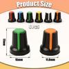 LvYiLinggg Potentiometer Knob 6mm Inner 6 Color Knob Hole Durable Volume Guitar Knob 1517mm, Diameter, Cap, D-Shaft Compatible, 180°, Plastic,