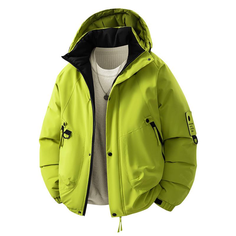 New Thickened Autumn and Winter Boys' Cotton Jacket Windproof Waterproof Loose Warm Casual Sports Hooded Jacket