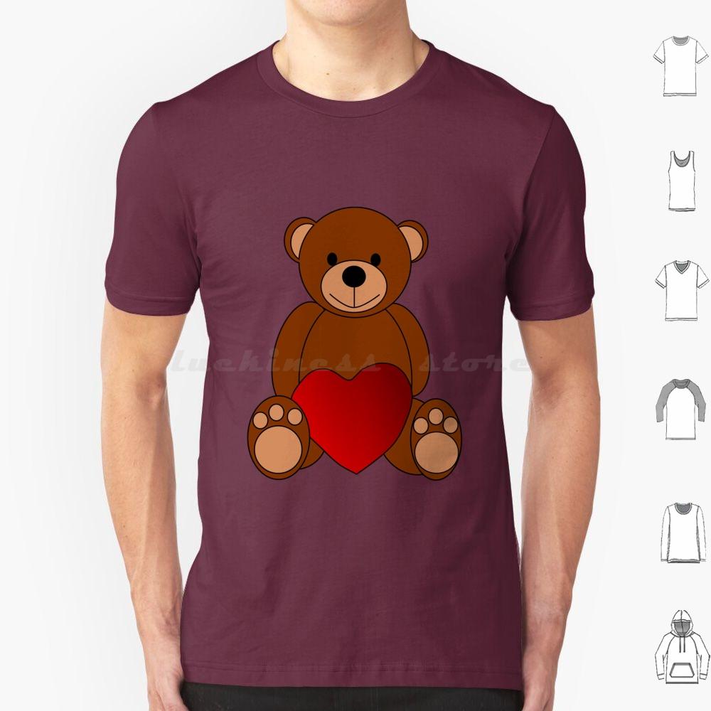 Teddy Love T Shirt Men Women Kids 6xl Teddy Love Bear Teddybear Valentine Valentinesday Red Indianred Indian Brown Toy Toys