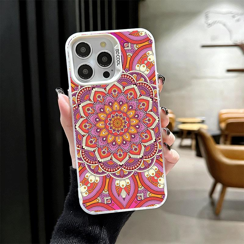 Mandala Style Pattern Soft Phone Case for iPhone 15 16 17 Pro Max 17Air 16E 14 Plus 13 12 Mini Shockproof Cover Back Shell