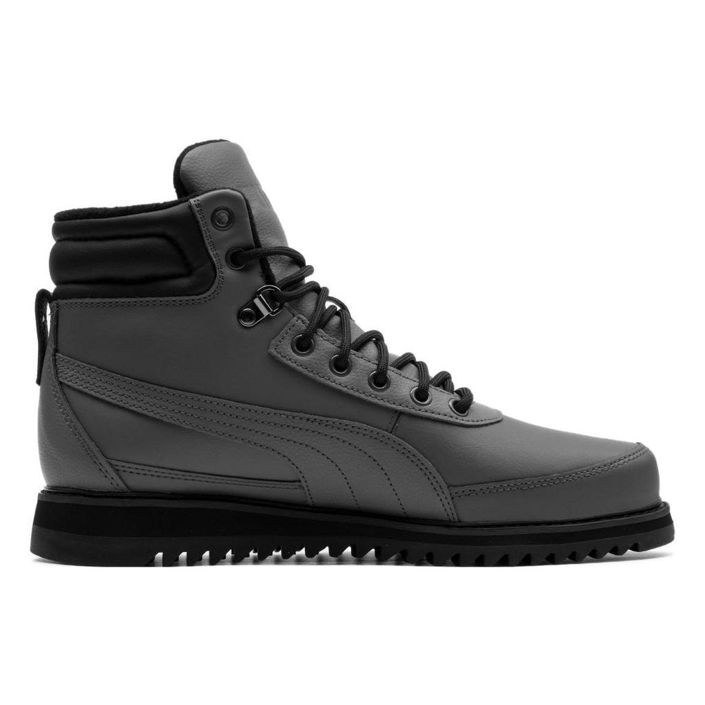 Puma Desierto V2 Leather Sports Comfortable Trendy High-Top Lifestyle Casual Shoes Unisex Casual Shoes Black 373025-04